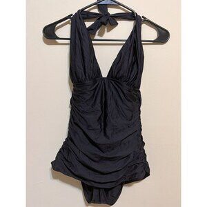 St.  JOHN women's black tie-up swimsuit Size 6